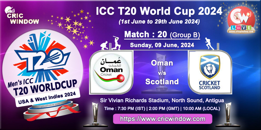 Match 20 - Oman vs Scotland live updates