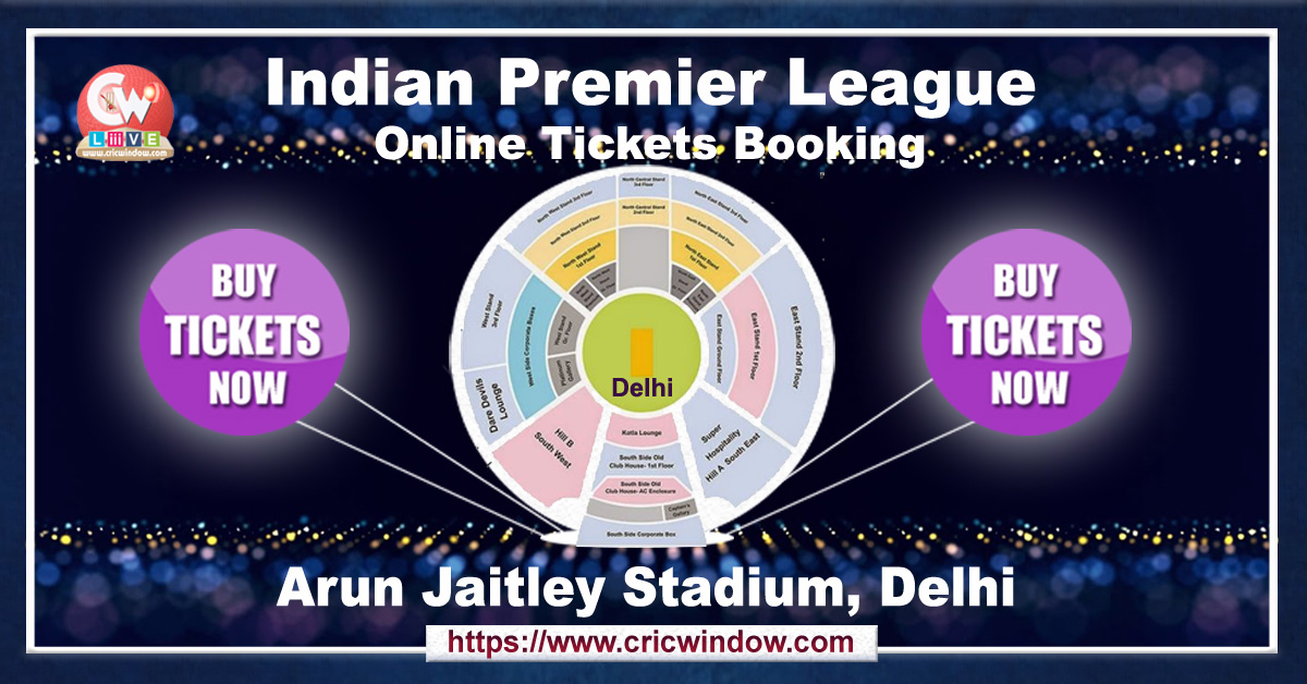 ipl Arun Jaitley Stadium, Delhi tickets