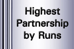 ICC Worldcup Highest Partnership by runs