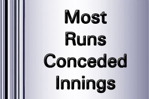 IPL Most Runs Conceded Innings Career