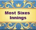 IPL 6 Most Sixes Innings