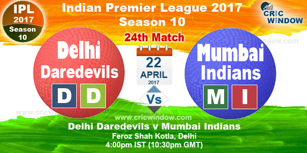 IPL2017 DD vs MI live Report