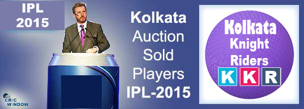 2015 IPL KKR auction sold players list