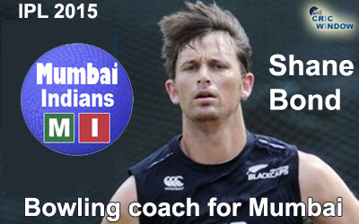 Shane Bond as Bowling coach of Mumbai Indians