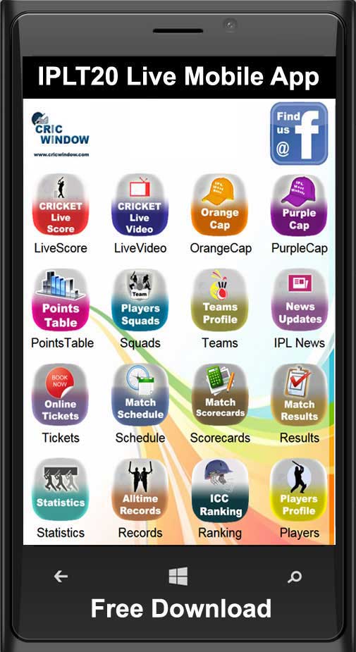 Free download cricket live score application