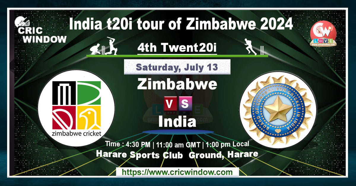 India vs Zimbabwe 4th t20i live
