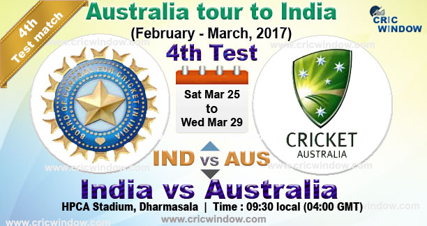 Ind vs Aus 4th Test live
