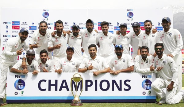 India winner of Test Series 2017