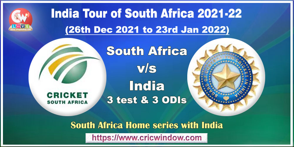 South Africa vs India series 2021-22