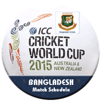 Bangladesh Schedule ICC Worldcup 2015