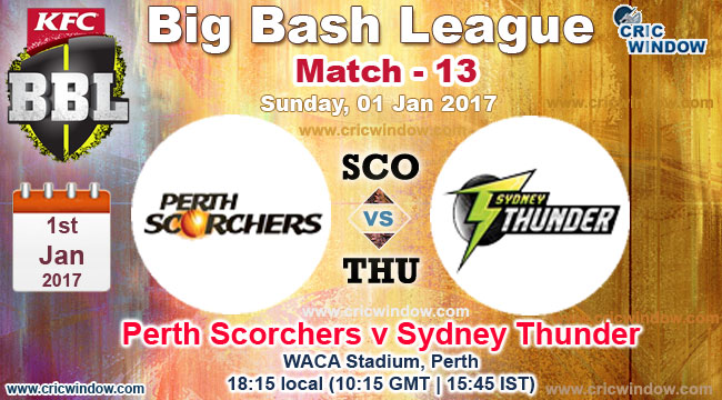 BBL SCO vs THU report Match13