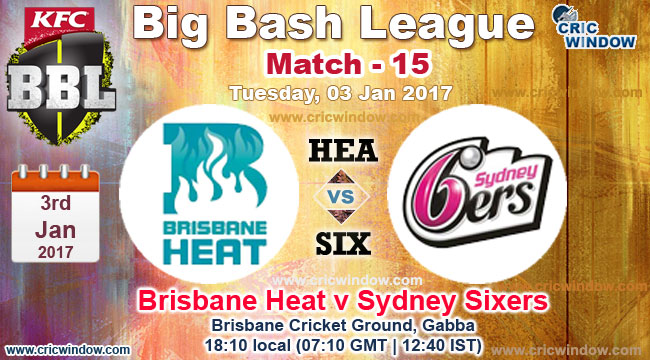 BBL HEA vs SIX report Match15