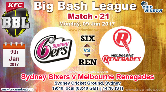 BBL SIX vs REN report Match 21