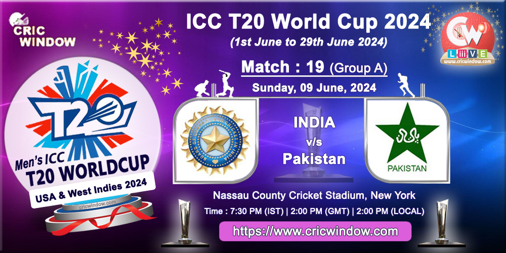 Match 19 - India vs Pakistan live updates