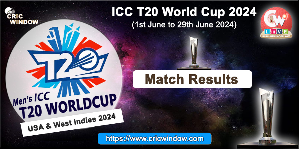 Match Results : ICC T20 World Cup 2024