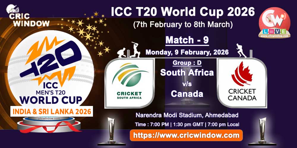 SA vs Canada ICC T20 Worldcup match live updates 2026