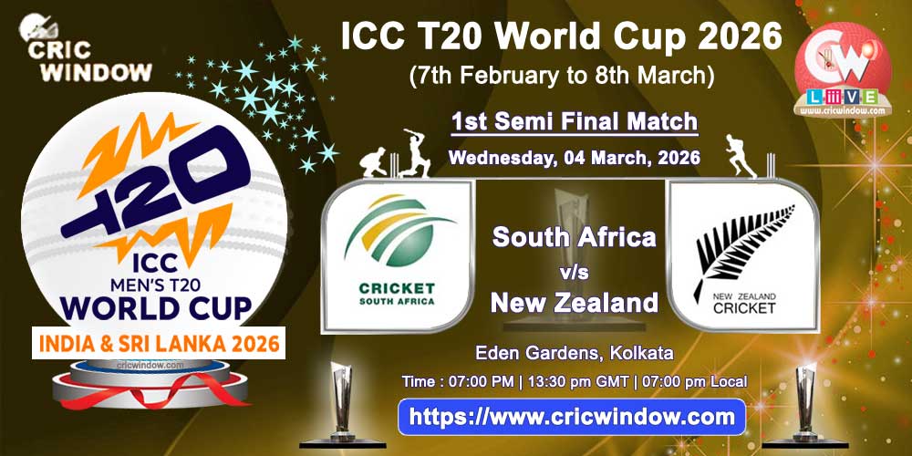 South Africa vs New Zealand ICC T20 Worldcup super eights match live 2026