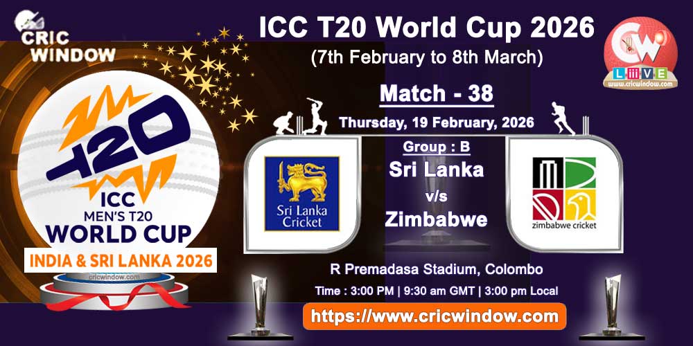 Sri Lanka vs Zimbabwe ICC T20 Worldcup match live updates 2026