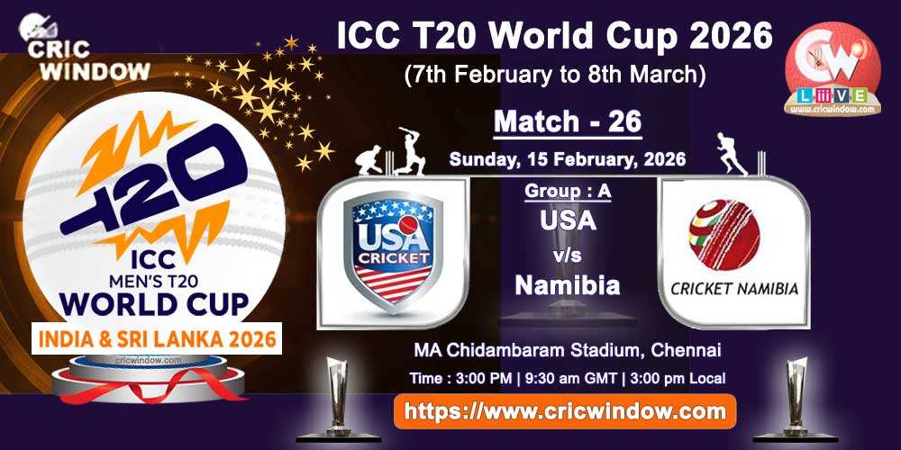 USA vs Namibia ICC T20 Worldcup match live updates 2026