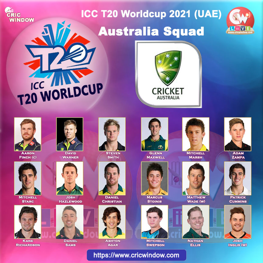 Australia worldt20 squad