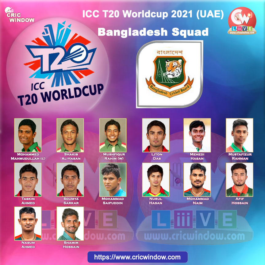 Bangladesh worldt20 squad