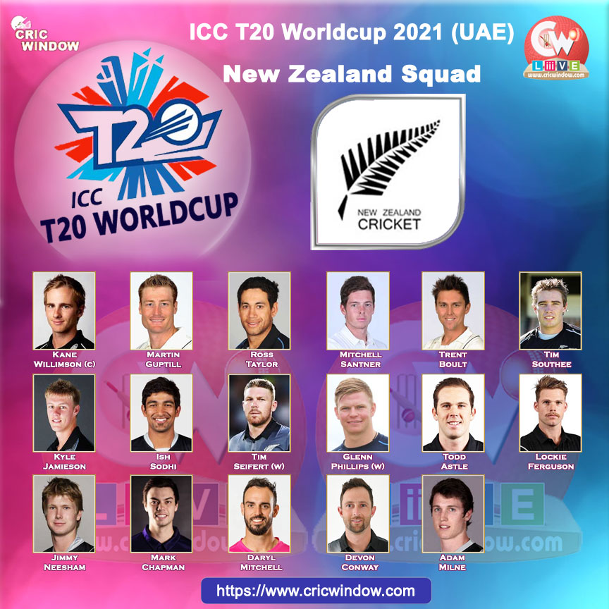 New Zealand worldt20 squad