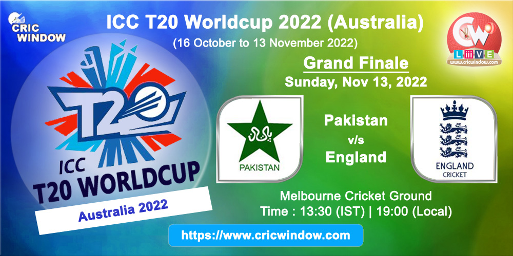 ICC t20 worldcup Pak vs Eng grand finale live