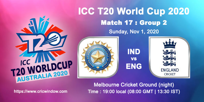 Worldt20 Ind vs Eng report match17