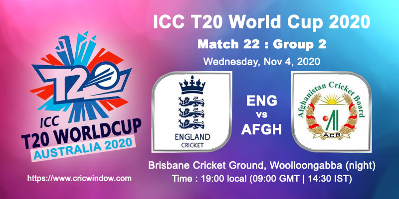 Worldt20 eng vs afgh report match22