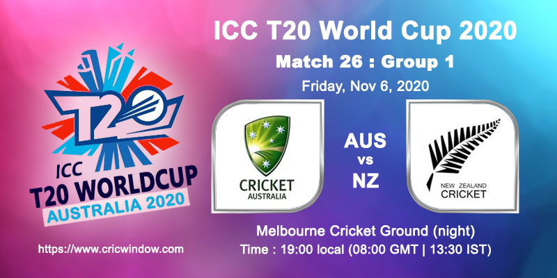 Worldt20 Aus vs NZ report match26