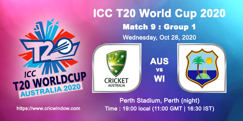 Worldt20 Aus vs WI report match9