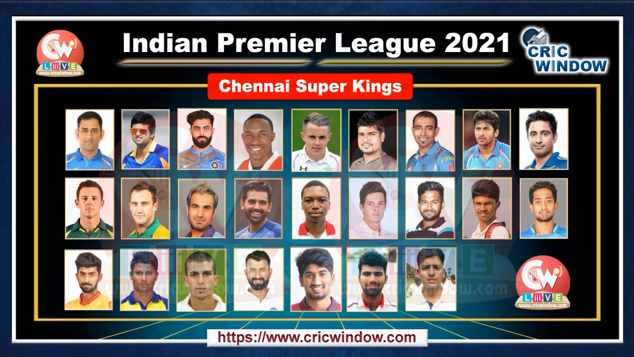 Chennai Super Kings Squad 2021