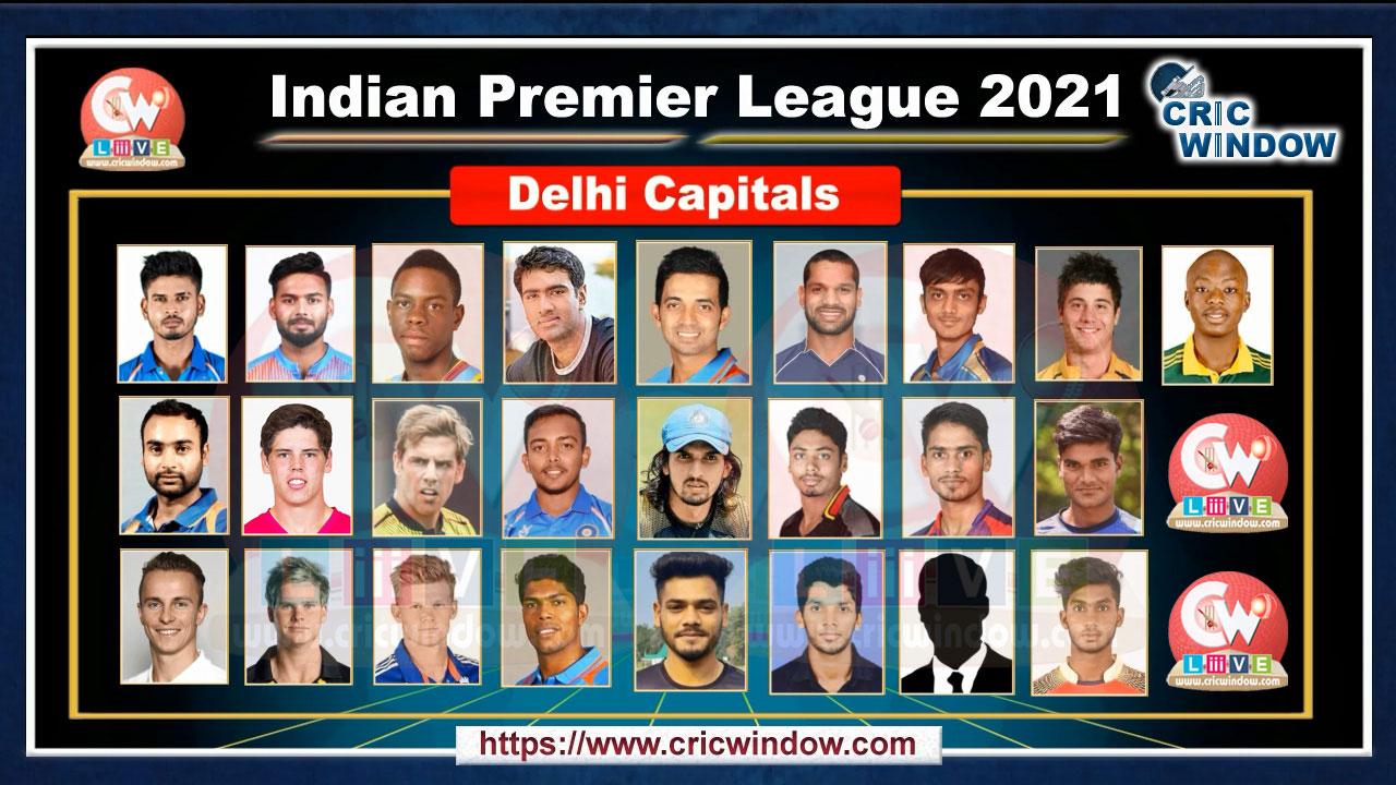 IPL DC squad 2021