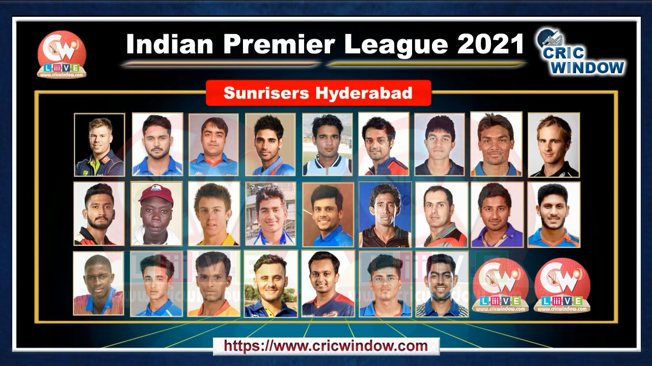 IPL SRH squad 2021