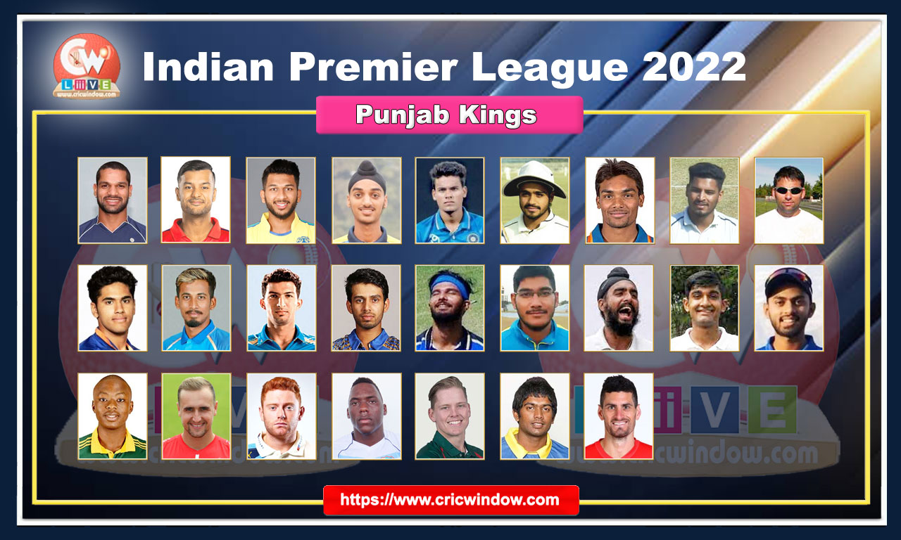 Punjab Kings Squad 2022