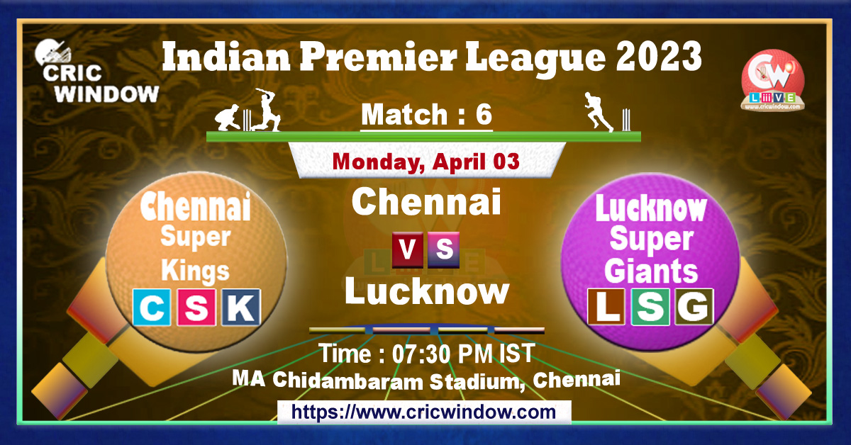 IPL CSK vs LSG live match action