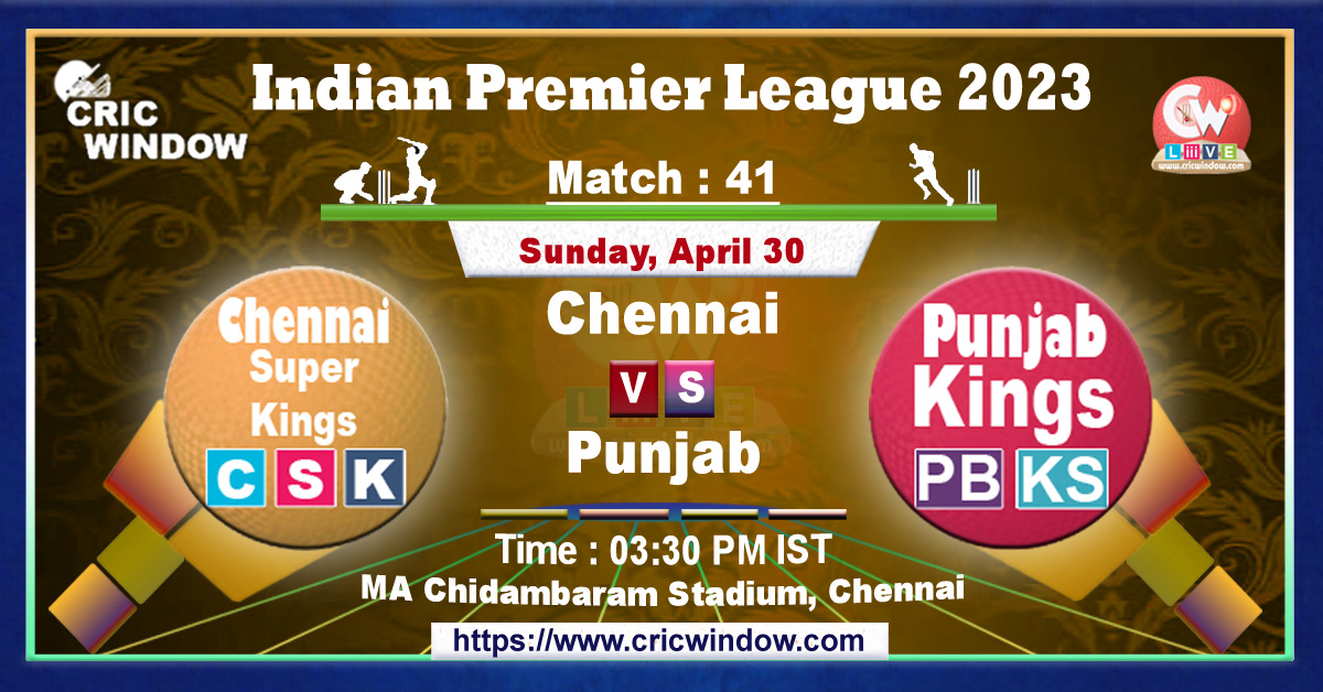 IPL CSK vs PBKS live match action
