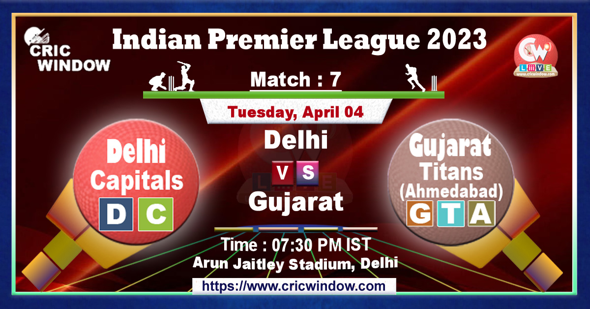 IPL DC vs GT live match action