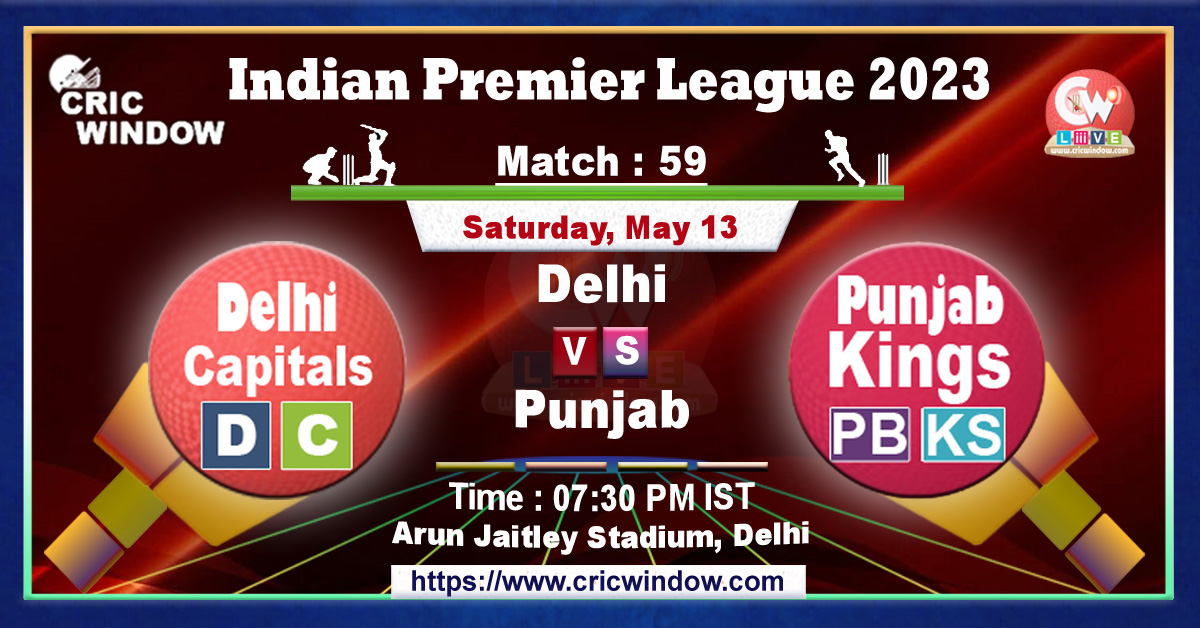 IPL DC vs PBKS live match action