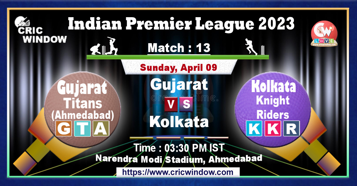 IPL GT vs KKR live match action