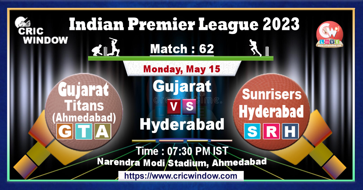 IPL GT vs SRH live match action