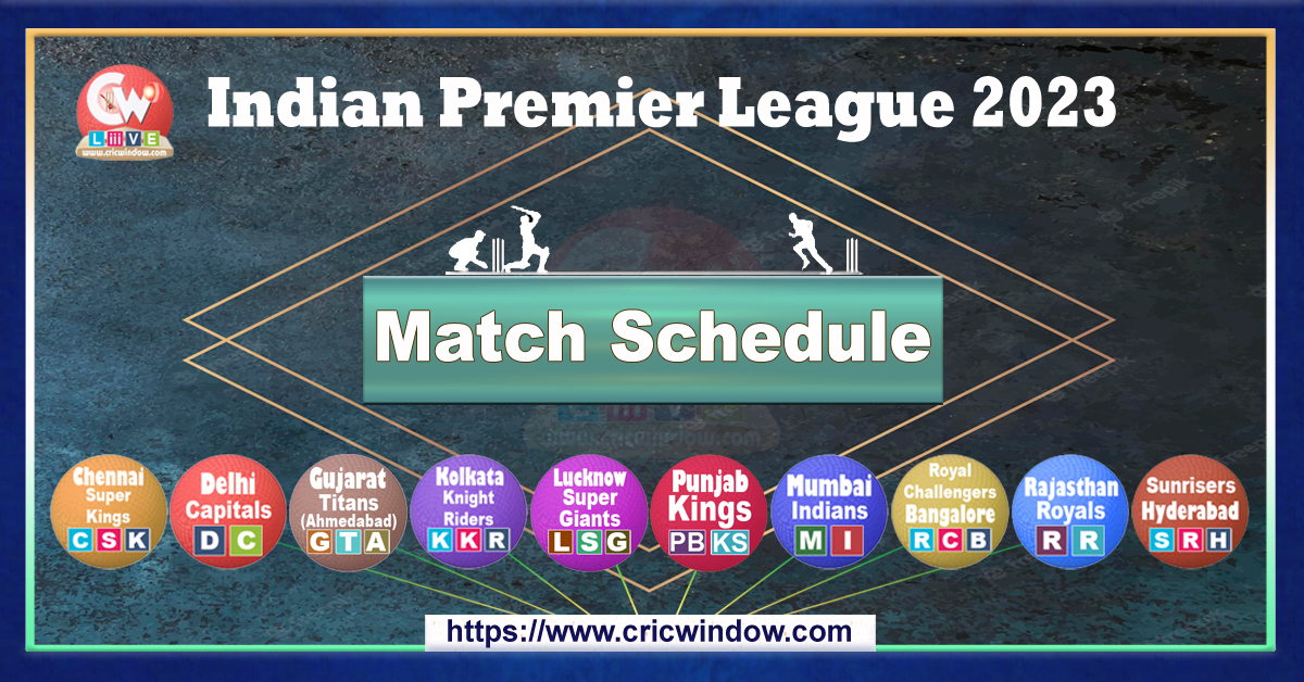 IPL 2023 Match Schedule