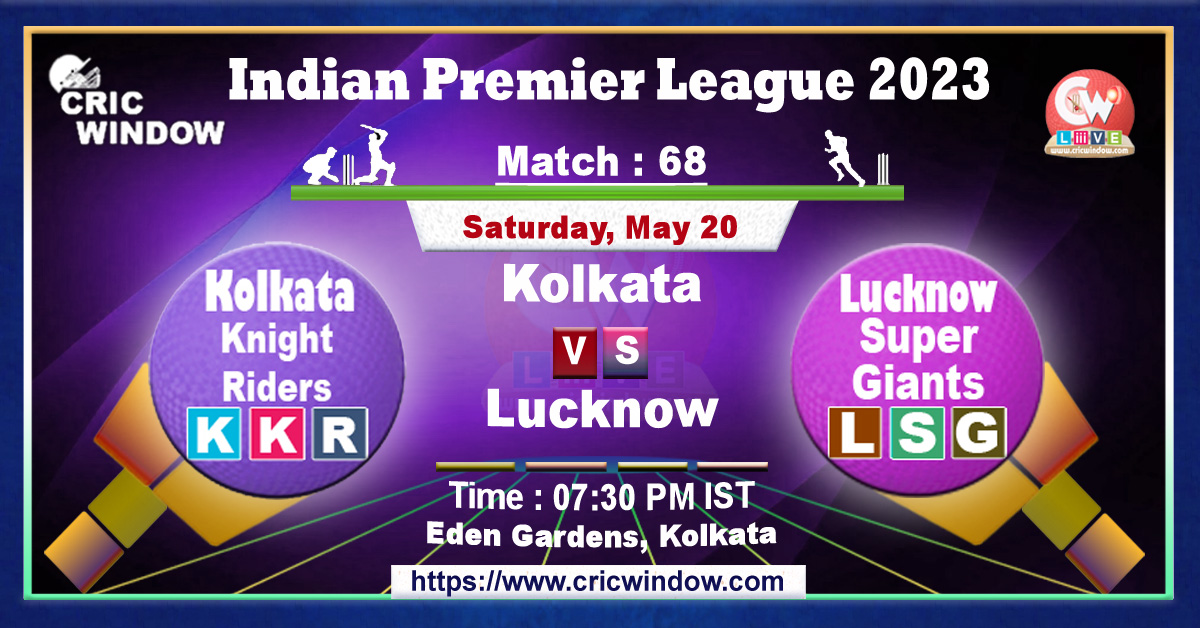 IPL KKR vs LSG live match action