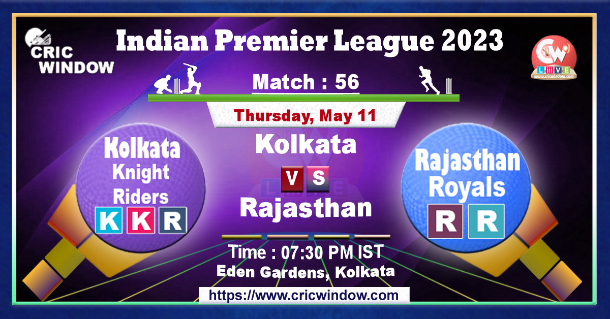 IPL KKR vs RR live match action