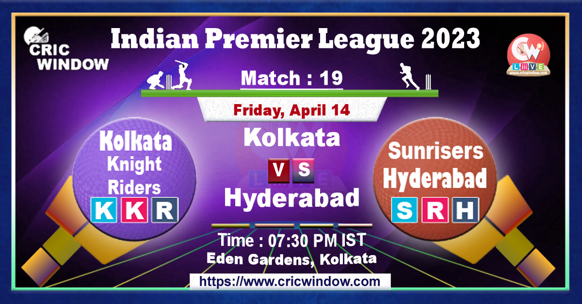 IPL KKR vs SRH live match action