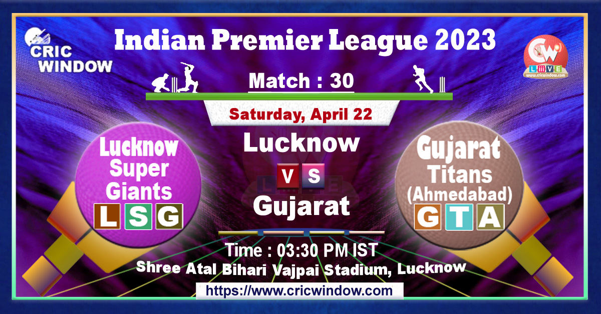 IPL LSG vs GT live match action