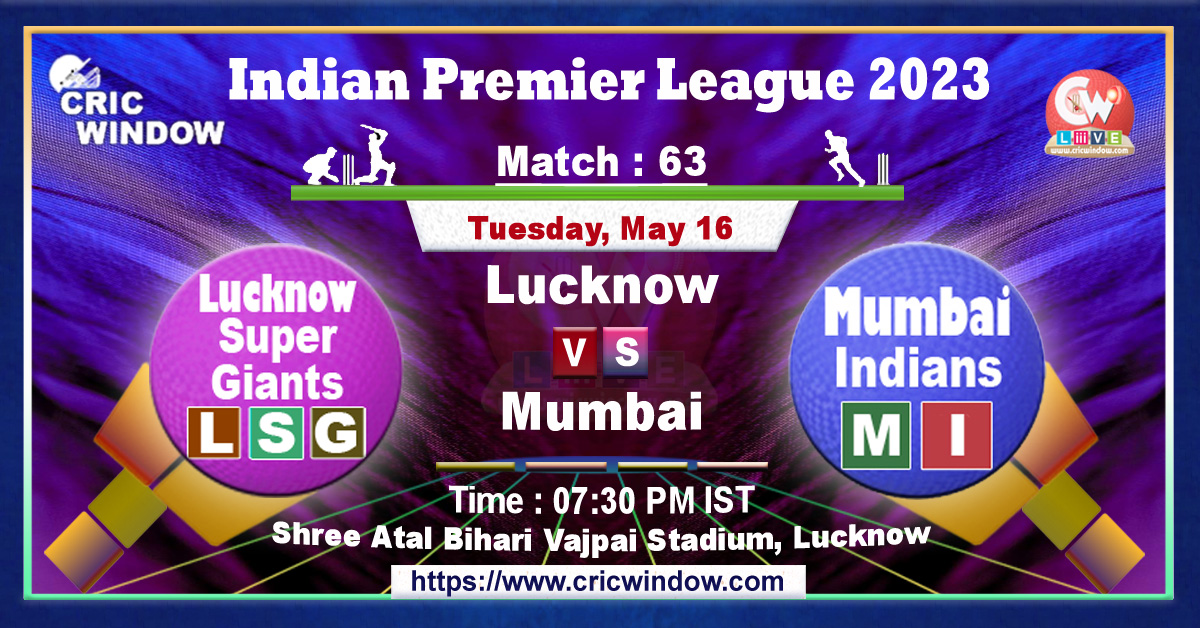 IPL LSG vs MI live match action