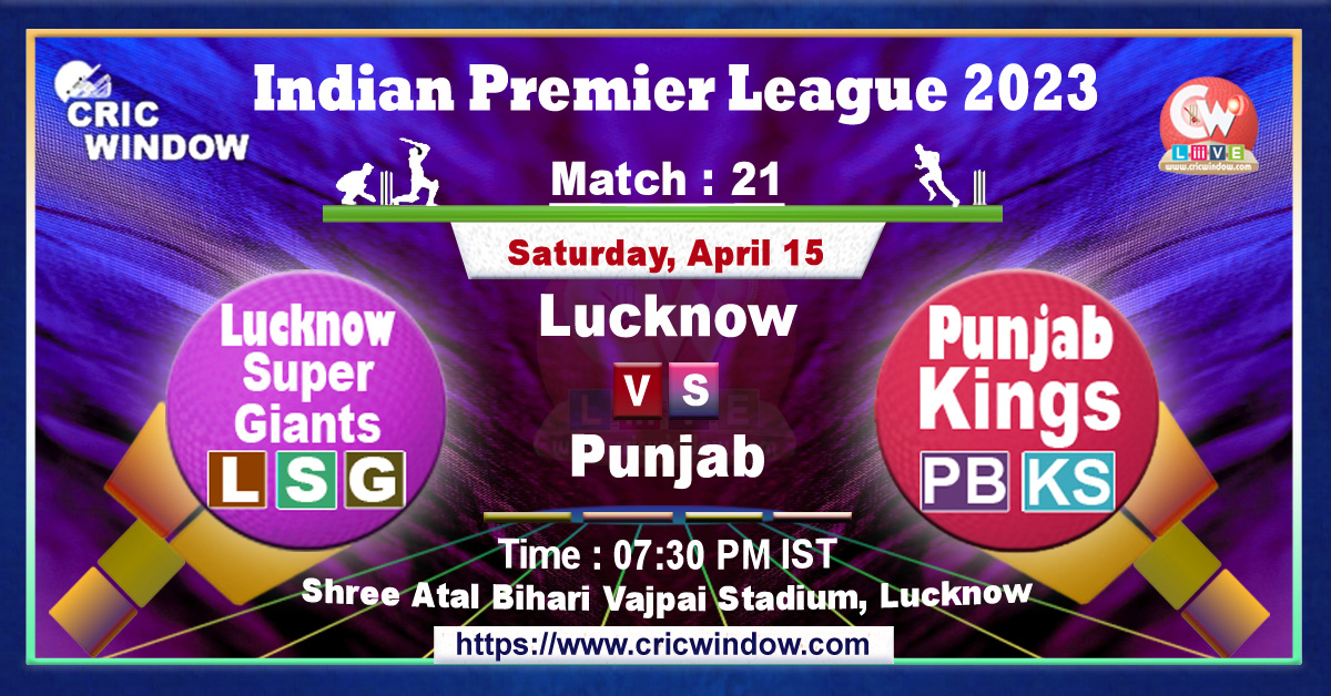 IPL LSG vs PBKS live match action