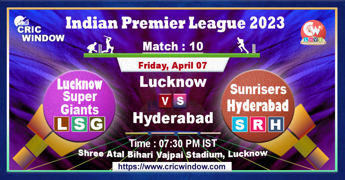 IPL LSG vs SRH live match action