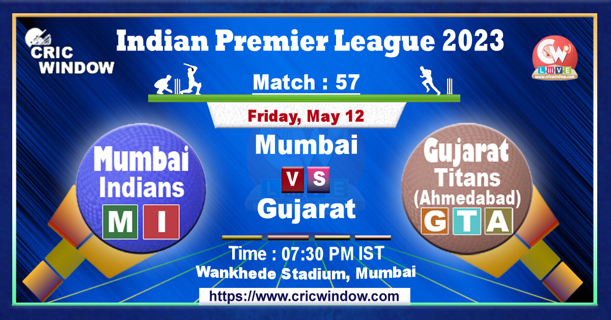 IPL MI vs GT live match action